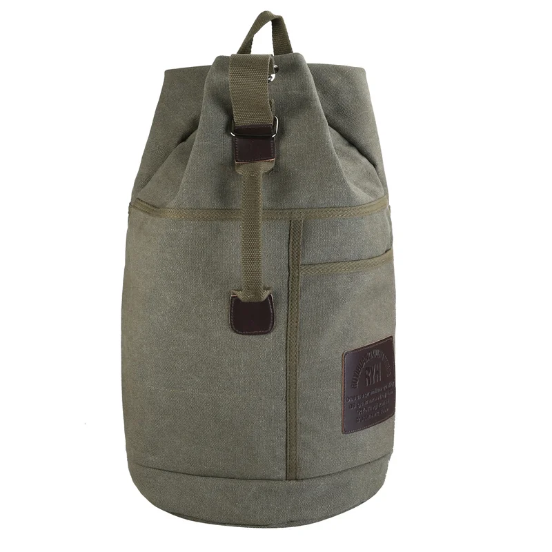 New Large Capacity Travel Backpacks Male Luggage Canvas Bucket Shoulder ... - $48.49