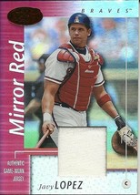 2002 Leaf Certified Materials Mirror Red Javy Lopez 53 Braves 009/150 - £3.90 GBP