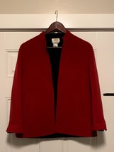 Talbots Women&#39;s Red Wool Blazer Size 2 - £23.13 GBP