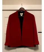 Talbots Women&#39;s Red Wool Blazer Size 2 - $28.93