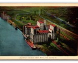 Grain Elevators Aerial View Port Arthur Ontario Canada UNP WB Postcard N22 - $3.91