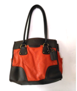 St. John&#39;s Bay Orange &amp; Brown Handbag  - $15.99