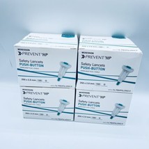 4 Boxes Of 100 McKesson Prevent HP Push Button Safety Lancet.Safety 25gx... - $39.59