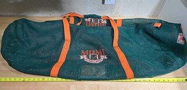 Vintage Miami Hurricanes Football Team Issued Mesh Equipment Duffel Bag ... - $99.90