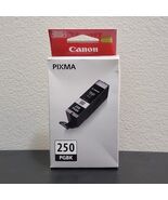 New Genuine CANON Pixma PGBK 250 BLACK Ink Cartridge 15 ml Tank - $308.54 MXN