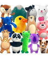 12 Pack Plush Animal Dog Toy, Premium Squeaky Chew Toys for Small Medium... - $490.37 MXN