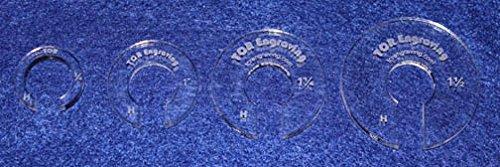 4 Hopper Foot Offsets for 1/2&quot; Foot - Thin 1/8&quot; Version Template - Quilting - $10.99