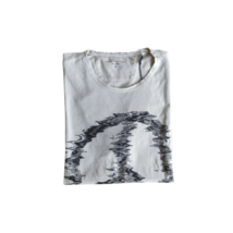 John Varvatos Besticktes Peace-Zeichen-T-Shirt XXL $109 WELTWEITER VERSAND - £62.24 GBP