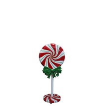 Peppermint Swirl Lollipop With Bow Over Sized Statue - £828.48 GBP