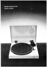 Harman Kardon HK-720 Turntable Owners Manual - £17.16 GBP