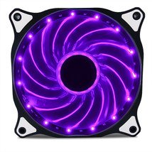 120mm LED Neon PURPLE Computer PC Case Cooling Fan Sleeve Bearing By Vetroo - $14.99