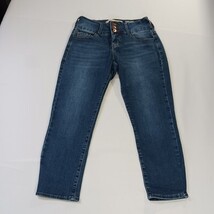 !It Tiffany Skinny Capri Women's 8 (26×23) Blue Cotton Button Fly Jeans Pants  image 11