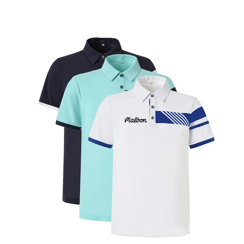 Sporting Malbon New Golf Men&#39;s Sportingswear Summer Men&#39;s Golf Outdoor Short Sle - £68.73 GBP