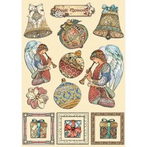 Stamperia Wooden Shapes A5-Christmas Greetings KLSP143 - $12.87
