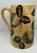 Pier 1 Handcrafted Exclusive Made In Italy Handpainted “Fall Fruit” 8” Pitcher - £11.05 GBP