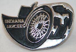 Vintage 1970s INDIANA JAYCEES Hat/Jacket/Vest PIN Race Car Racing - $9.85
