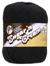 Lily Sugar&#39;n Cream Yarn  Solids Super Size Black - $16.20