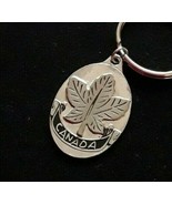 Canada Maple Leaf Silver Toned Souvenir Keyring Keychain EUC - €6,88 EUR