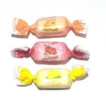 Andy Anand 35 pcs Sugar-Free Fruit Taffy Toffees trio of Strawberry-Oran... - $19.64