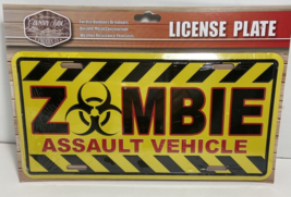 Zombie Assault Vehicle Novelty Metal License Plate Tag nip - $9.83