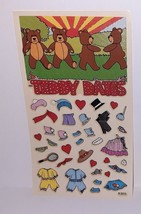 Vintage Stickers SUPER RARE Teddy Dates Maxi Activity Bears Stickers Dress Up BJ - $14.85