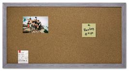 Cork Bulletin Board 24 x 12 Colorful Distressed Wood Frame for Office or Home (G - £32.58 GBP