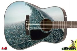 Guitar Skin Axe Wrap Re-skin Vinyl  Righty Acoustic City Greenspace Kill... - $47.47