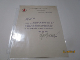 GUARANTY STATE BANK &amp; TRUST DALLAS TEXAS  LETTER TO PEOPLES BANK SEPT 28... - $25.00