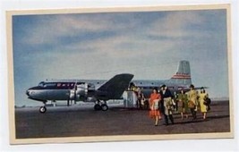 United Airlines DC-6 on the Ramp Postcard - $10.89