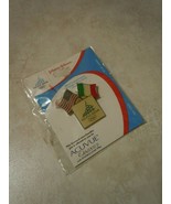 2006 TORINO USA AND ITALIAN FLAGS OLYMPIC NOC PIN - $136.63 MXN
