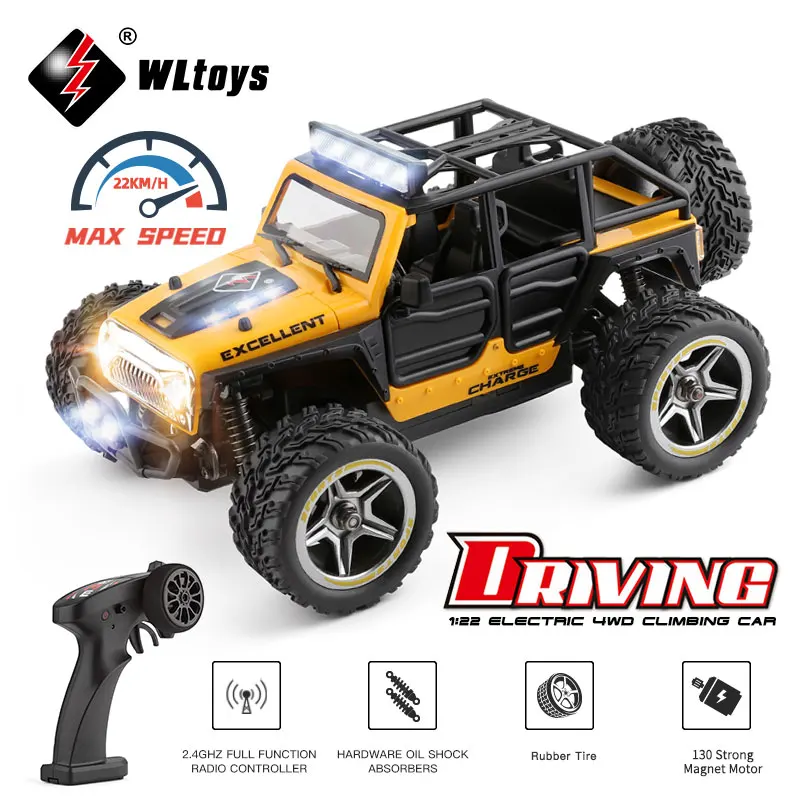Wltoys 322221 22201 2.4G Mini RC Car 2WD Off-Road Vehicle Model With Light - $54.39