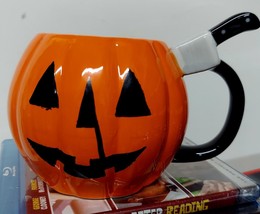 HALLOWEEN opening titles Jack-o-lantern pumpkin mug Michael Myers RARE Carpenter - £27.78 GBP
