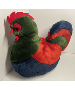 Large Sigikid  chicken hen rooster plush stuffed animal large W Germany 11 X 14 - £29.33 GBP