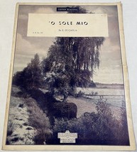 Sheet Music O Sole Mio by Di Capua Belwin Edition Beautiful E.B. No. 393... - £3.14 GBP