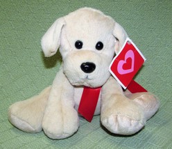 ANIMAL ADVENTURE DOG PLUSH 8&quot; TAN LABRADOR FLOPPY PUPPY 2016 TOY w/HANG TAG - £12.55 GBP