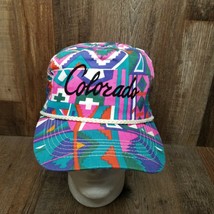 HOT COLORS Colorado Geometric Aztec Design Adjustable Cap Hat  - £31.61 GBP