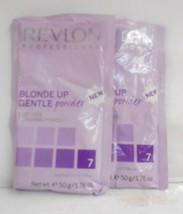 Lot Of 2 Pks ~Revlon Blonde Up 7 Levels Gentle Dust Free Powder Bleach~ 1.76 Oz. - £7.17 GBP