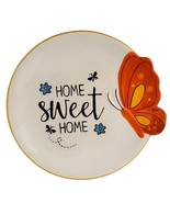 Unique Home Sweet Home Butterfly Plate- Gardener Plate  Lepidopterist 10&quot; - £14.03 GBP