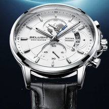 Mens Watches Waterproof Chronograph Sports Watches Men Quartz Wristwatches - $40.20