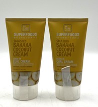 Be Care Love Smashed Banana Coconut Leave In Curl Cream 5 oz-2 Pack - £23.41 GBP