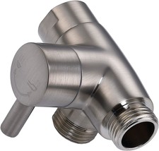 Brushed Nickel G-Promise Solid Metal Shower Arm Diverter For Fixed Spray Head - £26.31 GBP