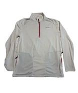 Eddie Bauer FreeDry Motion Ivory White 1/4 Zip Mock Pullover Medium - $353.28 MXN
