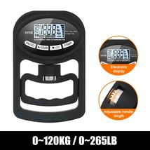 265 Lbs Digital Hand Dynamometer Grips Strength Trainer Electronic Tester Meter  - £92.13 GBP