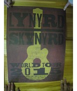 Lynyrd Skynyrd Affiche Monde Tour Affiche 2015 - $183.06 CAD