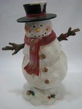 Musical Snowman Animated Glitter Music Box We Wish You a Merry Christmas - £11.62 GBP