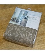Martha Stewart Everyday Bramble Beige Cotton Neutral Tan Tab-Top Curtain... - $742.61 MXN