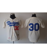 Dodgers #30 Maury Wills Jersey Old Style Uniform Cream - $45.00