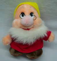 VINTAGE Disney Snow White and the Seven Dwarfs DOC DWARF 7&quot; Plush Stuffed Toy - £15.48 GBP