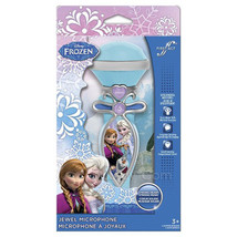 NEW Disney Frozen Jewel Microphone w/ built-in speaker &amp; Magic Wand Sound Effect - £23.62 GBP