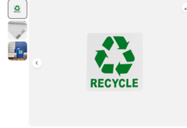 2 Pcs Recycle Sign Decals Recycling Trash Can Label for Waste Management - $10.83 CAD